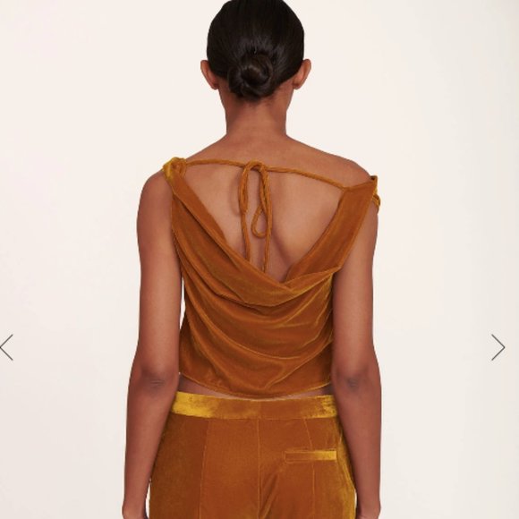 NWT STAUD VIVIANNE TOP OCHER - MEDIUM - Picture 6 of 8